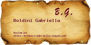 Boldini Gabriella névjegykártya